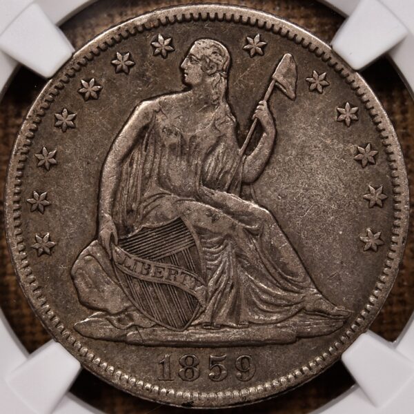 1859-O WB-5 Seated Liberty Half Dollar NGC VF35