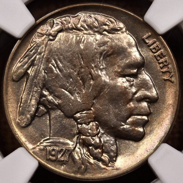 1927 Buffalo Nickel NGC MS63, great album color