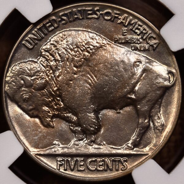 1927 Buffalo Nickel NGC MS63, great album color - Image 2