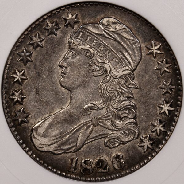 1826 O.119 R4 Capped Bust Half Dollar old ANACS XF45