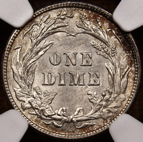 1910 Barber Dime NGC MS62 - Image 2