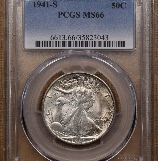 1941-S Walking Liberty Half Dollar PCGS MS66 - Image 3