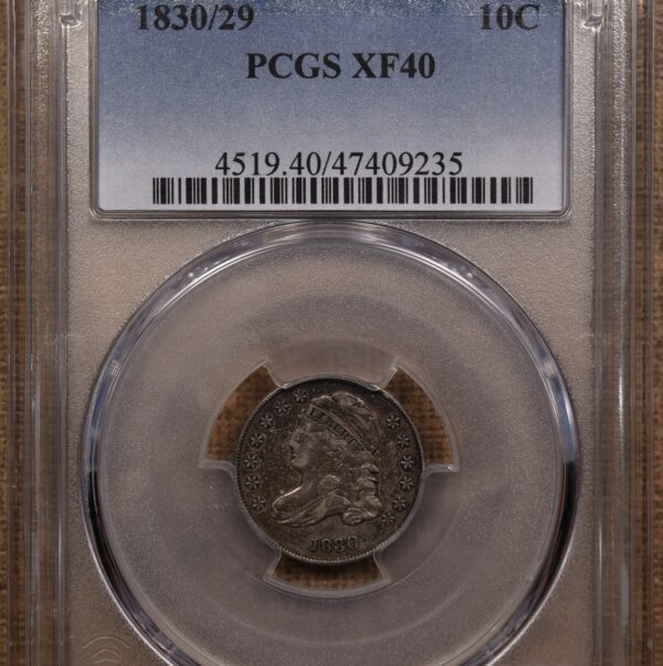 1830/29 JR-5 Capped Bust Dime PCGS XF40 - Image 3