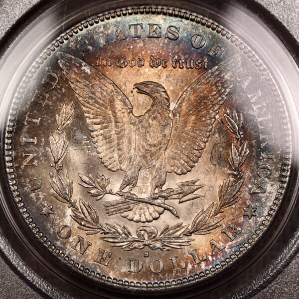 1878-S Morgan Dollar PCGS MS62 OGH, Wowzah color - Image 10