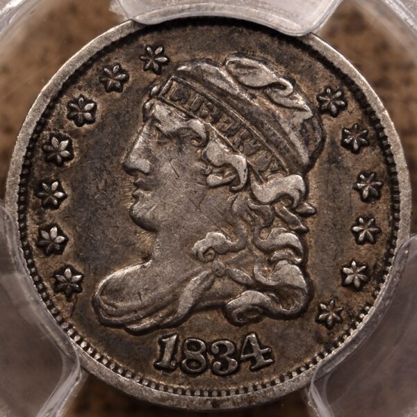 1834 LM-2 Capped Bust Half Dime PCGS VF35, ex. Bugert