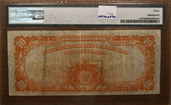 1907 $10 Gold Certificate Fr-1167 PMG 30 - Image 2