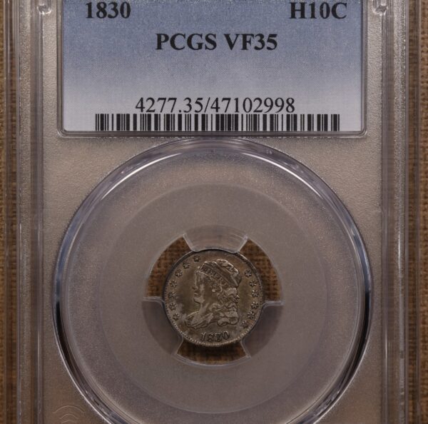 1830 LM-7 Capped Bust Half Dime PCGS VF35 - Image 3