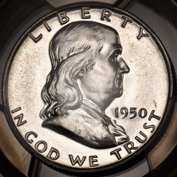 1950 Proof Franklin Half Dollar PCGS PR66 - Image 4