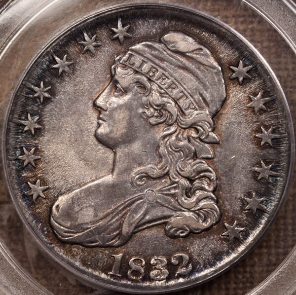 1832 O.113a Small Letters Capped Bust Half Dollar PCGS AU55 CAC - Image 4