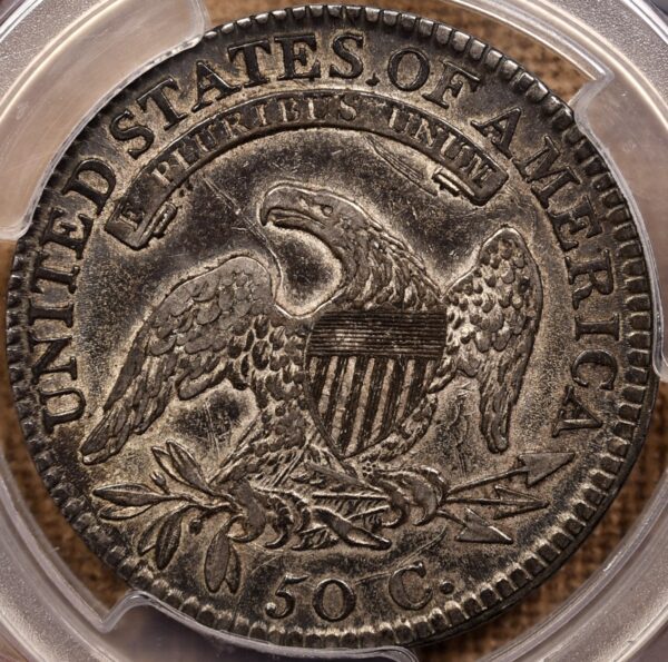 1813 O.105 Capped Bust Half Dollar PCGS AU50 - Image 2