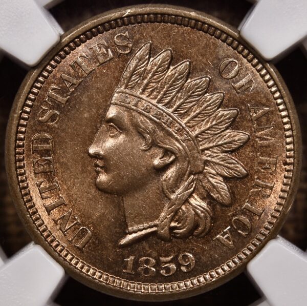 1859 Indian Cent NGC MS63