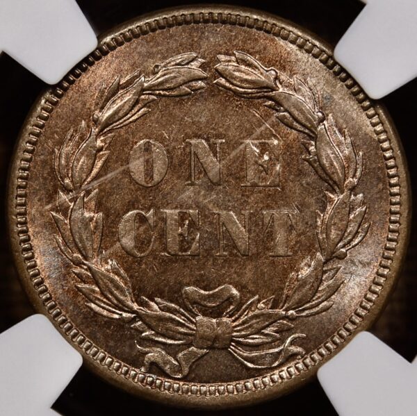 1859 Indian Cent NGC MS63 - Image 2