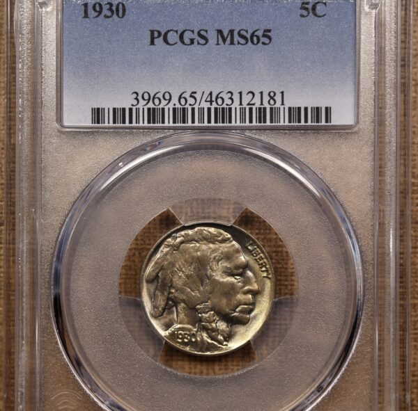 1930 Buffalo Nickel PCGS MS65 - Image 3