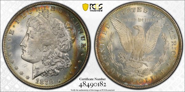 1878 8TF V.18 Morgan Dollar PCGS MS64 CAC, WOW! - Image 6