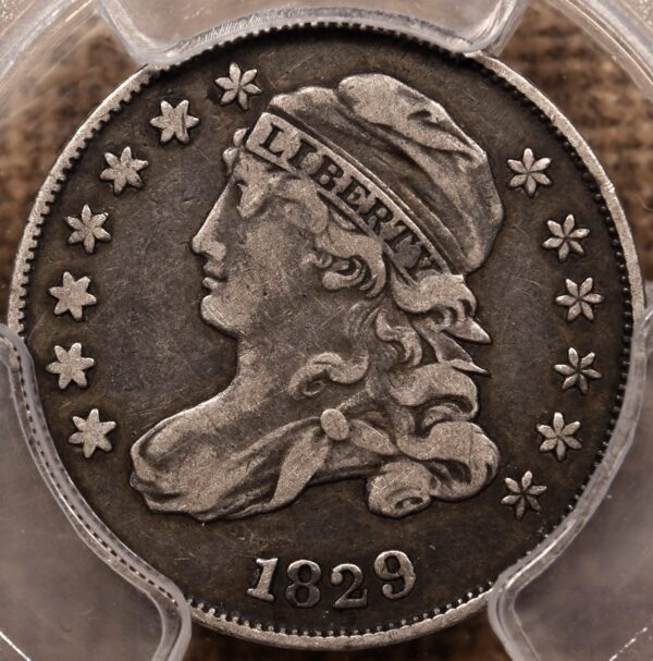 1829 JR-7 Small 10C Capped Bust Dime PCGS VF25