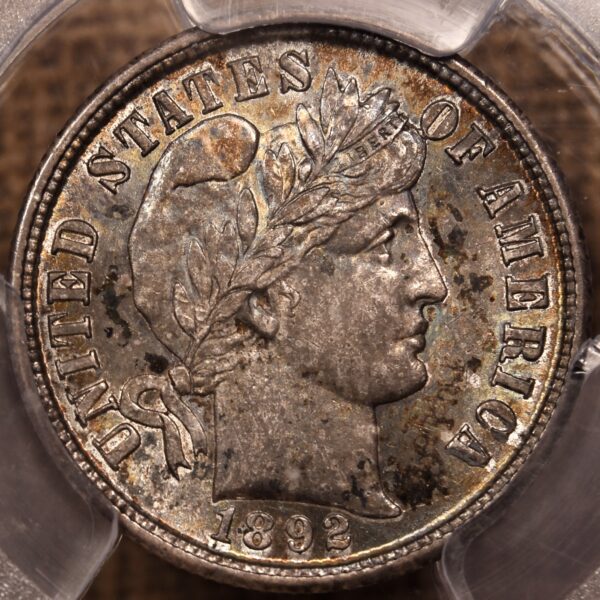 1892-S Barber Dime PCGS MS64, PQ - Image 7