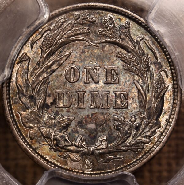 1892-S Barber Dime PCGS MS64, PQ - Image 13