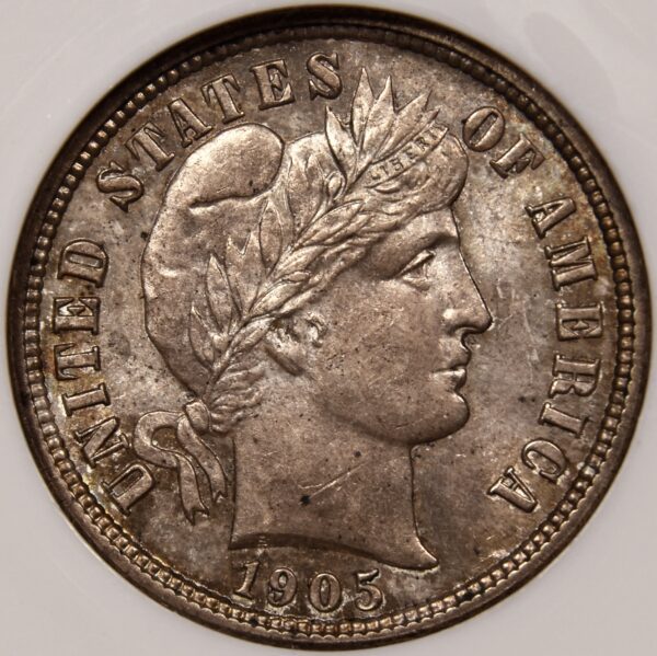 1905-S Barber Dime NGC MS62