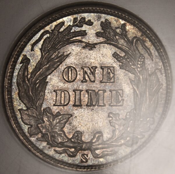 1905-S Barber Dime NGC MS62 - Image 9