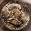 1963 Franklin Half Dollar PCGS MS64 CAC, fabulous Obv tone...unusual! - Image 8