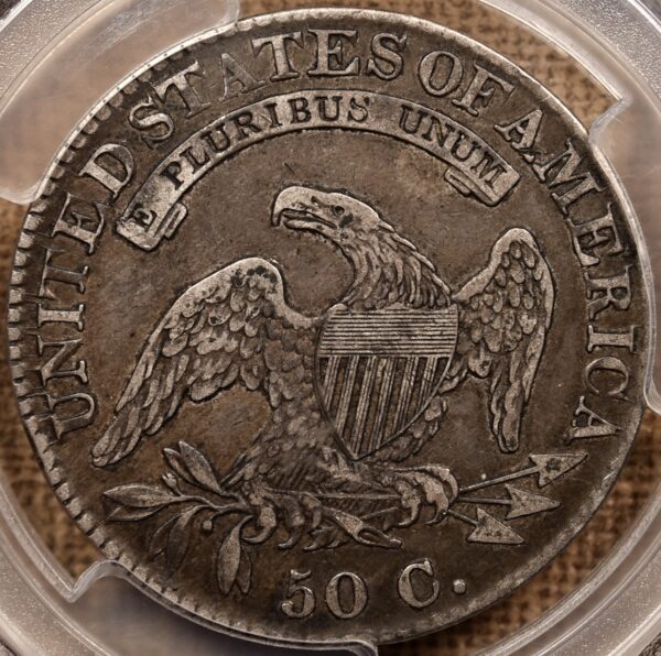 1822/1 O.101 Capped Bust Half Dollar PCGS VF30 CAC, ex. Brunner - Image 2