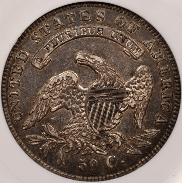 1836/1336 O.108 Capped Bust Half Dollar old ANACS AU55 - Image 2