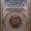 1863 F-175/232a R5 Civil War Patriotic Token, First in War, First in Peace, PCGS MS65 BN - Image 3