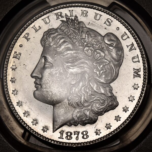 1878 8TF V.6 Morgan Dollar PCGS MS64, PL-ish - Image 4