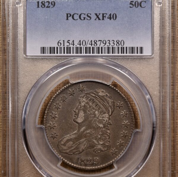 1829 O.108a Capped Bust Half Dollar PCGS XF40 - Image 3