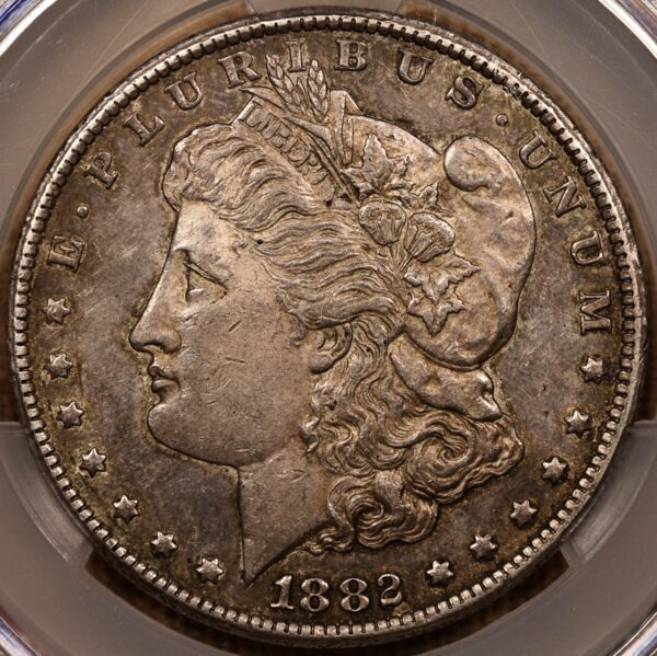 1882-CC Morgan Dollar CACG AU53