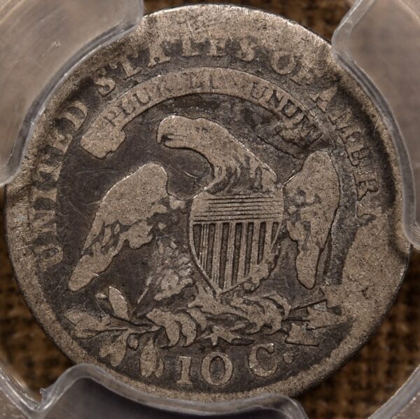 1814 JR-1 Small Date Capped Bust Dime PCGS G6 - Image 2