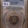 1814 JR-1 Small Date Capped Bust Dime PCGS G6 - Image 3