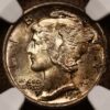 1919 Mercury Dime NGC MS64 FB