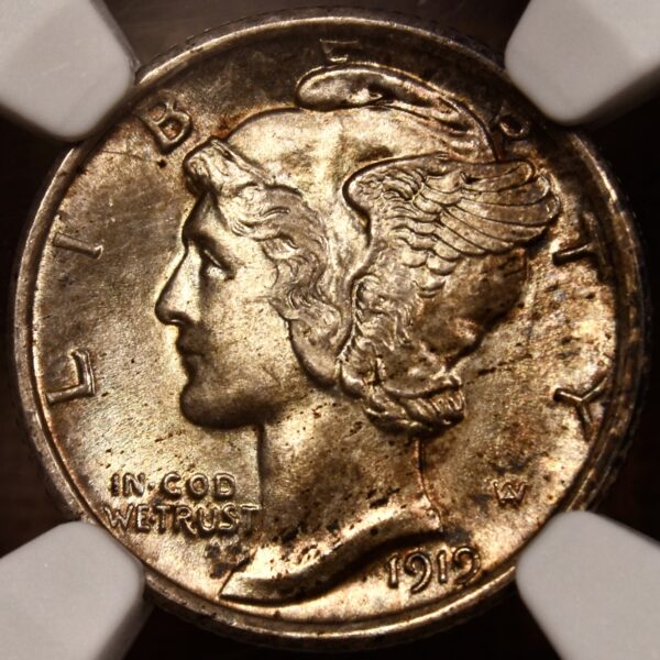 1919 Mercury Dime NGC MS64 FB - Image 4