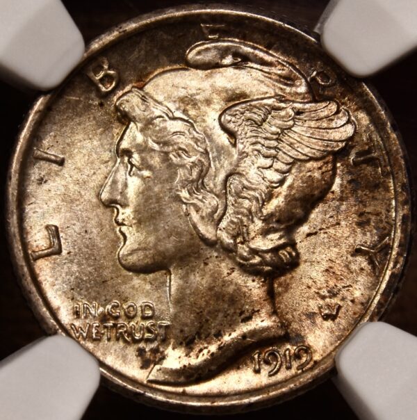 1919 Mercury Dime NGC MS64 FB - Image 5