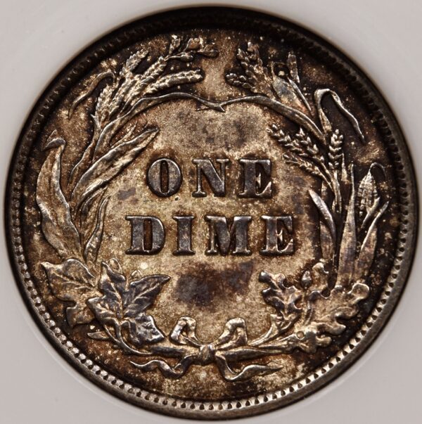 1915 Barber Dime NGC Fatty MS64 CAC - Image 2