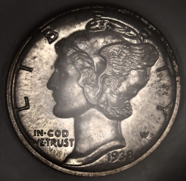 1938 Mercury Dime NGC Fatty PR64 - Image 4