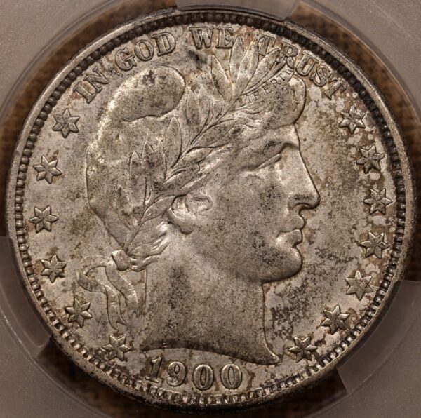 1900-O Barber Half Dollar CACG AU50