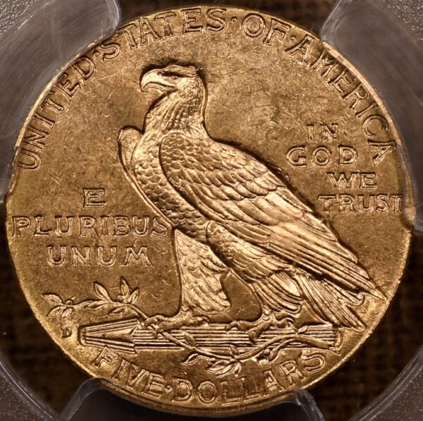 1909-D $5 Indian Head PCGS MS63 CAC - Image 2