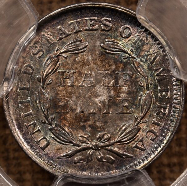 1856 Liberty Seated Half Dime PCGS MS63 CAC - Image 2