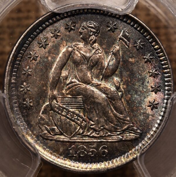 1856 Liberty Seated Half Dime PCGS MS63 CAC - Image 5