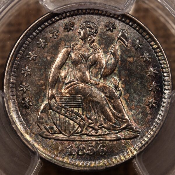 1856 Liberty Seated Half Dime PCGS MS63 CAC - Image 6