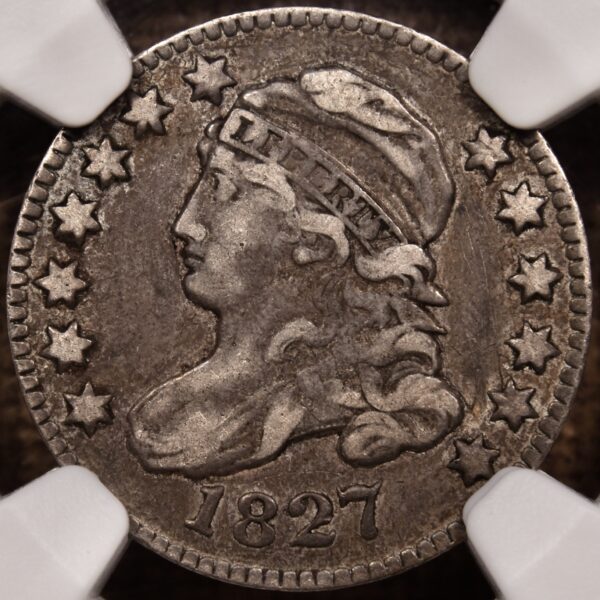 1827 JR-5 Capped Bust Dime NGC VF25 CAC