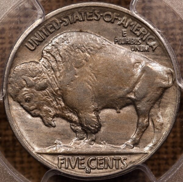 1915-S Buffalo Nickel PCGS AU50 CAC - Image 2