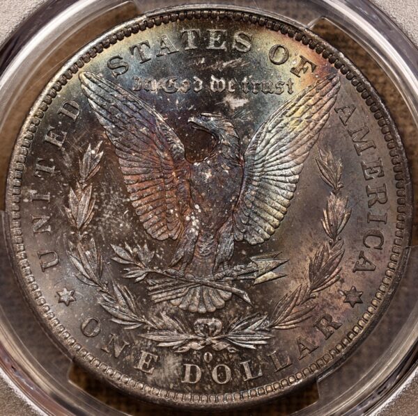 1884-O Morgan Dollar PCGS MS64 CAC WOW! color!