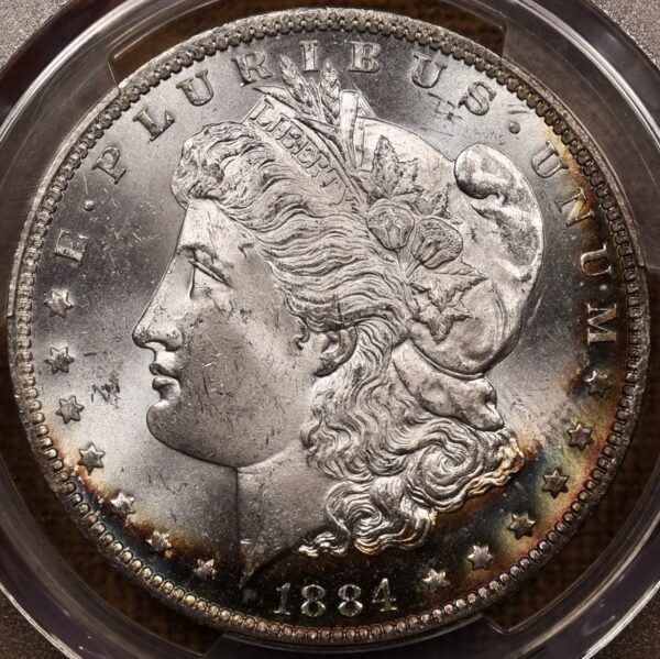 1884-O Morgan Dollar PCGS MS64 CAC WOW! color! - Image 2