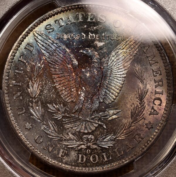 1884-O Morgan Dollar PCGS MS64 CAC WOW! color! - Image 5