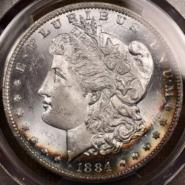 1884-O Morgan Dollar PCGS MS64 CAC WOW! color! - Image 10