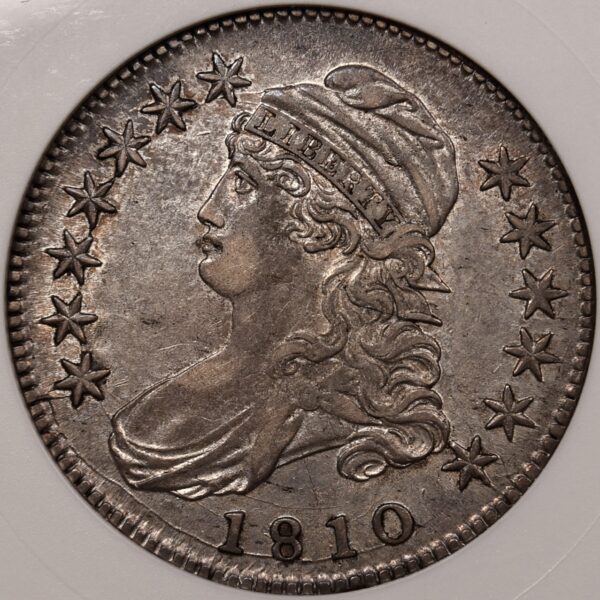 1810 O.101a Capped Bust Half Dollar old ANACS AU55