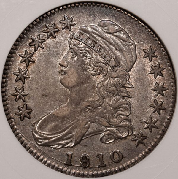 1810 O.101a Capped Bust Half Dollar old ANACS AU55 - Image 4